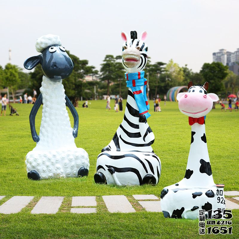 公園景觀玻璃鋼彩繪卡通動(dòng)物雕塑 公園景觀玻璃鋼彩繪卡通動(dòng)物雕塑