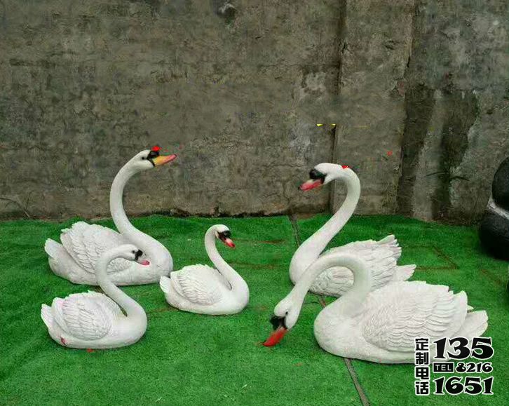 庭院酒店別墅玻璃鋼仿真動物天鵝雕塑 庭院酒店別墅玻璃鋼仿真動物天鵝雕塑