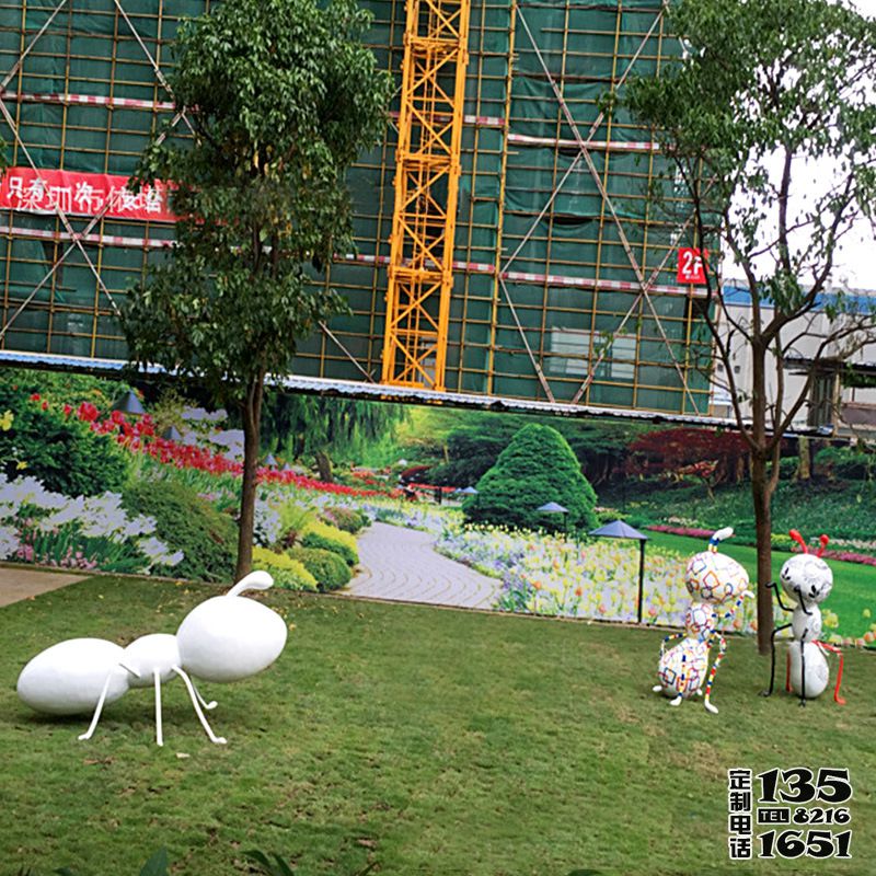 游樂場玻璃鋼卡通動物螞蟻雕塑 游樂場玻璃鋼卡通動物螞蟻雕塑