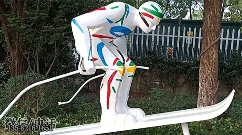 玻璃鋼彩繪滑雪運(yùn)動(dòng)人物雕塑 玻璃鋼彩繪滑雪運(yùn)動(dòng)人物雕塑