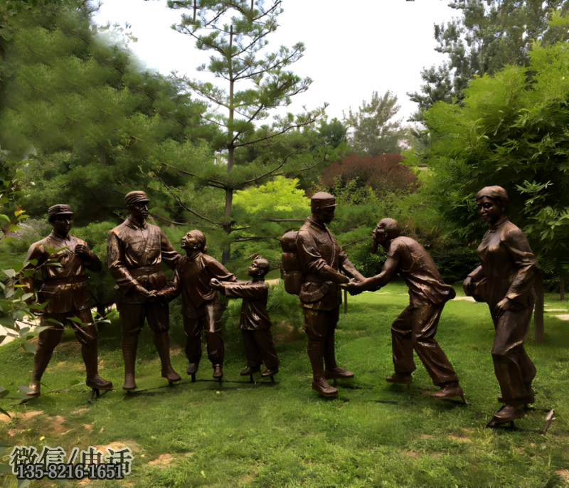 紅軍戰(zhàn)士玻璃鋼仿銅人物雕塑 紅軍戰(zhàn)士玻璃鋼仿銅人物雕塑